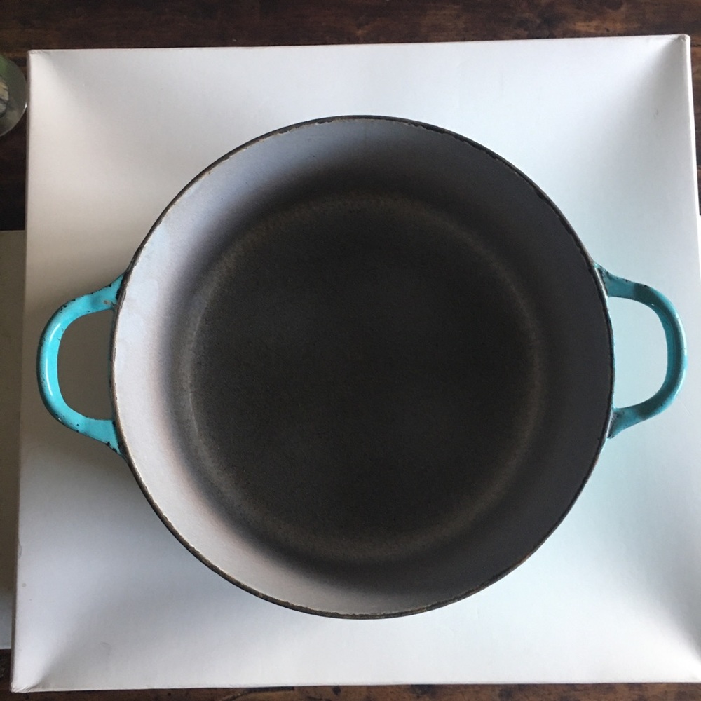 RARE Le Creuset Paris blue cast iron Dutch oven⭐️ - Picture 8 of 10